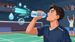 Pentingnya Menjaga Hidrasi Saat Bermain Badminton Agar Tubuh Tidak Cepat Merasa Lemas