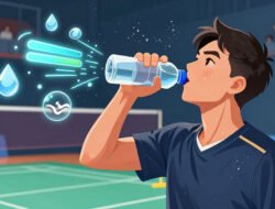 Pentingnya Menjaga Hidrasi Saat Bermain Badminton Agar Tubuh Tidak Cepat Merasa Lemas