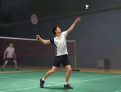 Teknik Melakukan Servis Panjang Yang Tinggi Dan Jauh Ke Garis Belakang